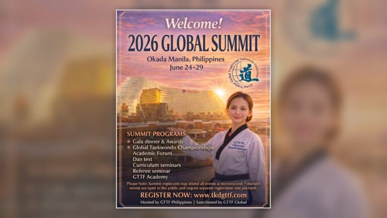 Portada horizontal del GTTF Global Summit 2026 en Manila sin recorte del afiche